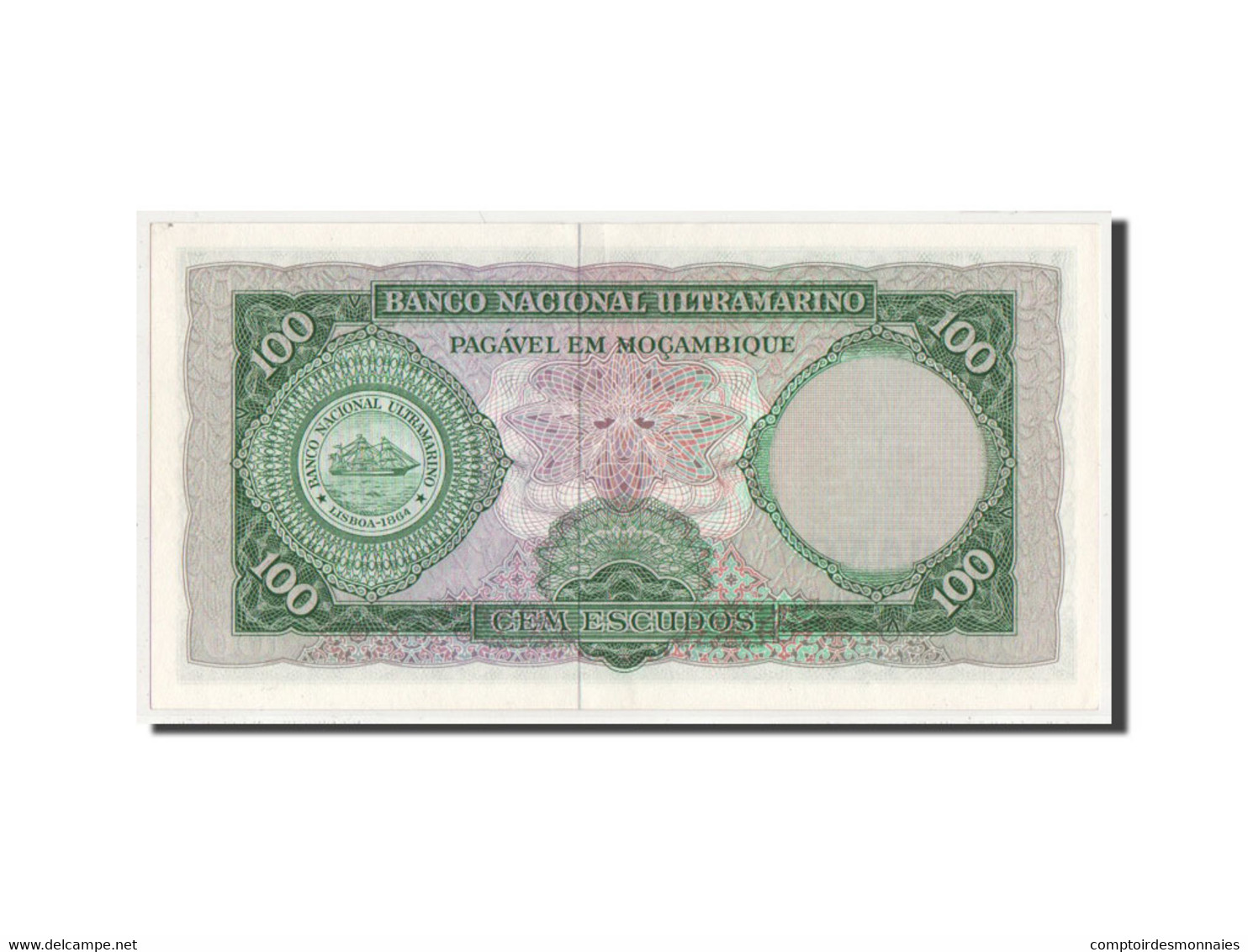 Billet, Mozambique, 100 Escudos, SPL - Moçambique