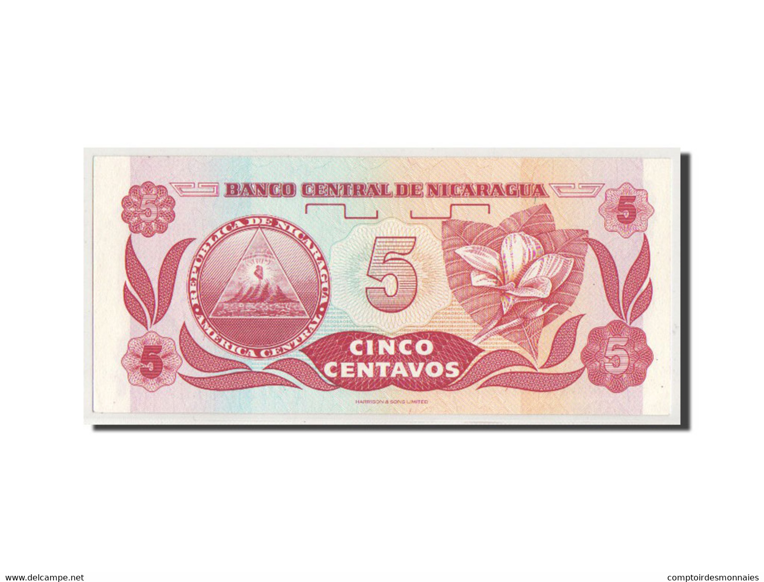 Billet, Nicaragua, 5 Centavos, SPL+ - Nicaragua