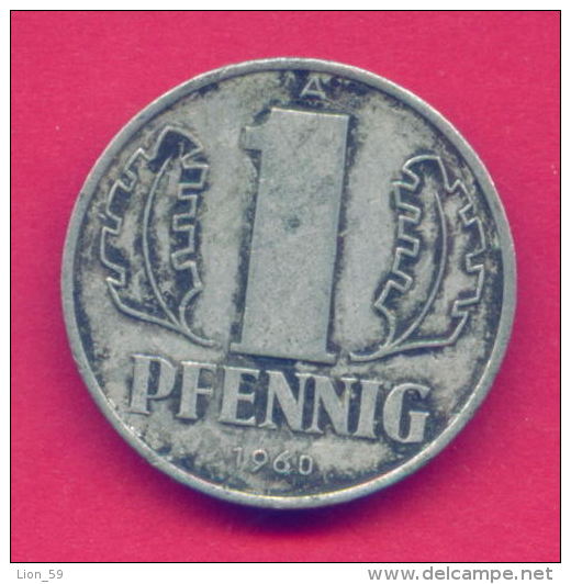 F2452A / - 1 Pfening 1960 (A) - DDR , Germany Deutschland Allemagne Germania - Coins Munzen Monnaies Monete - 1 Pfennig