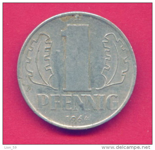 F2461A / - 1 Pfening 1964 (A) - DDR , Germany Deutschland Allemagne Germania - Coins Munzen Monnaies Monete - 1 Pfennig