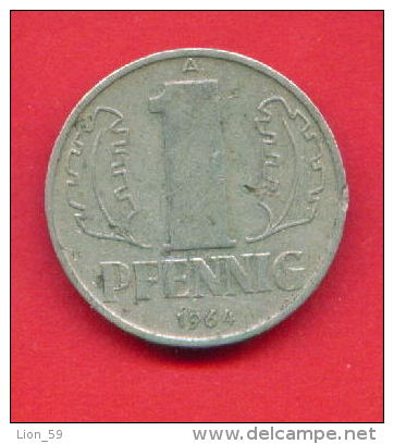 F4297 / - 1 Pfening 1964 (A) - DDR , Germany Deutschland Allemagne Germania - Coins Munzen Monnaies Monete - 1 Pfennig