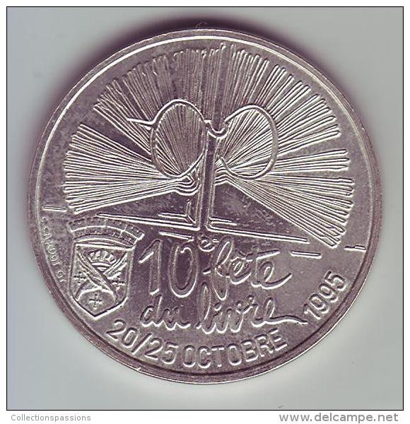 20 ECU De St Etienne - 42 LOIRE - Association Numismatique Du Forez - 10e Fête Du Livre, 20/25 Octobre 1995 - - Euros Des Villes