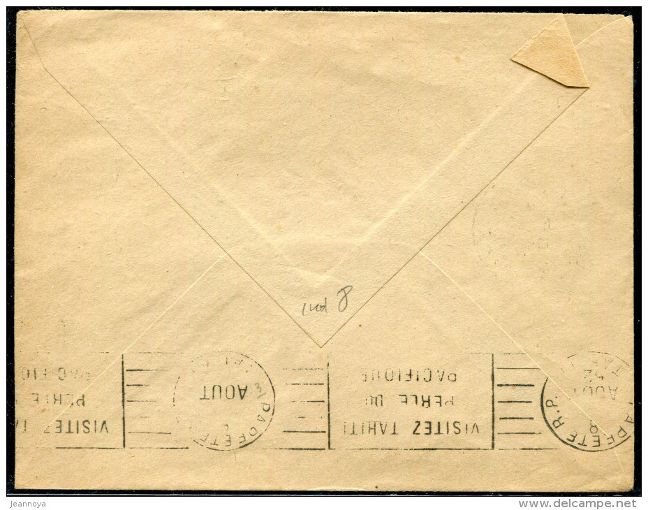 OCÉANIE - N° 193 / LETTRE DE UTUROA LE 6/8/1952, POUR LA FRANCE - TB - Cartas & Documentos