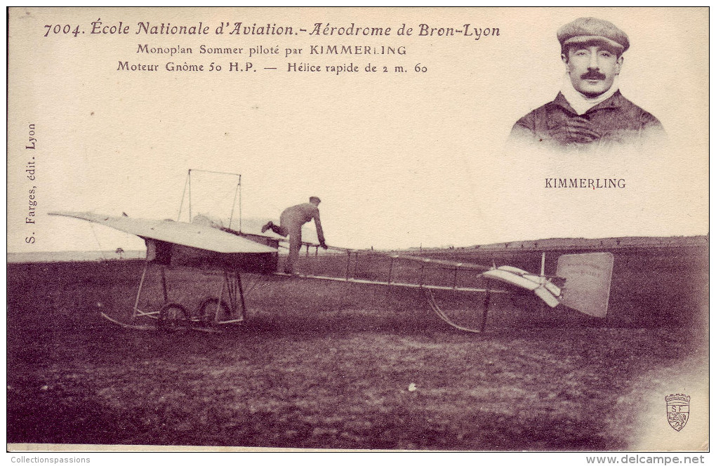 69 - RHÔNE - Ecole Nationale D'aviation. Aérodrome De Bron-Lyon. KIMMERLING - Bron