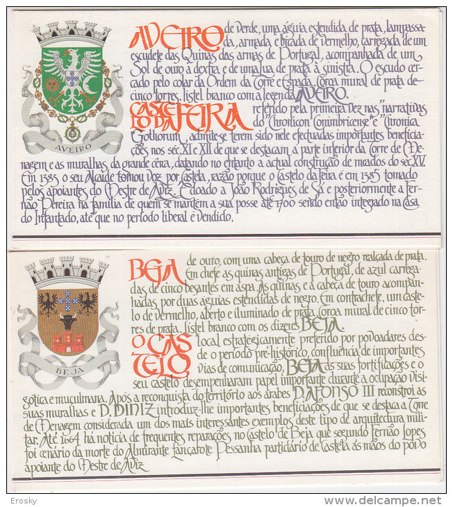 E939 - PORTUGAL Yv N°C1657/C1658 ** CARNET CHATEAUX - Booklets