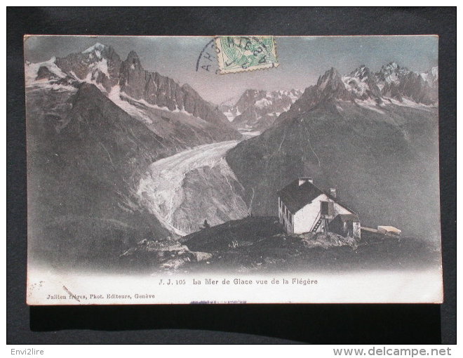 Ref2924 B1325 CPA De La Mer De Glace Vue De La Flégère - JJ 105 - Jullien Frères Phot.éd. Genève 1907 - Chamonix-Mont-Blanc