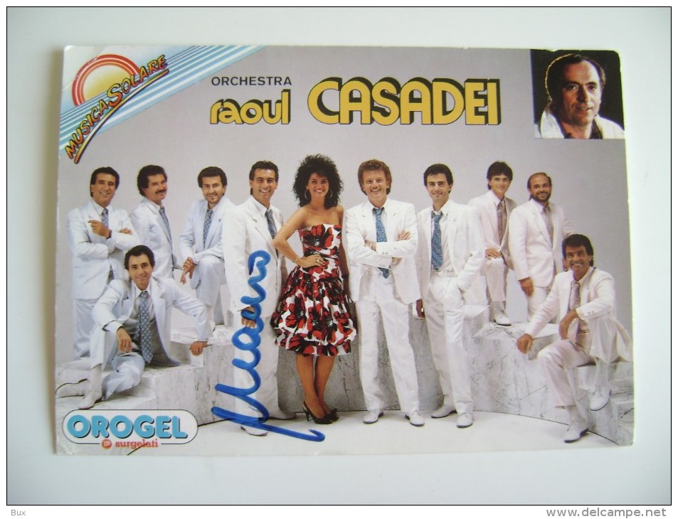 TOUR  1988  RAOUL CASADEI  ORIGINALE AUTOGRAFO   DIREI MAURO  FORLI    CANTANTE   CHANTEUR   SINGER   SÄNGER - Music And Musicians