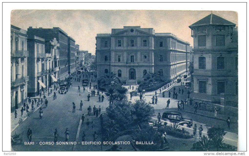 Bari - Corso Sonnino - Edificio Scolastico " Balilla" - Bari