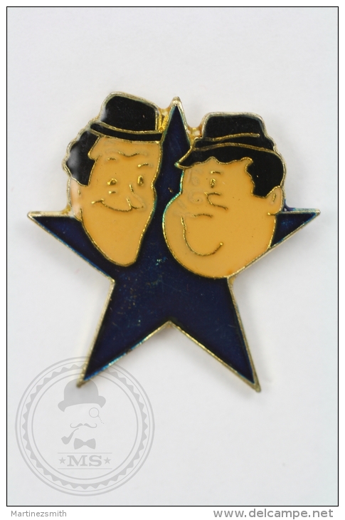 Laurel And Hardy Stars - Pin Badge #PLS - Personajes Célebres