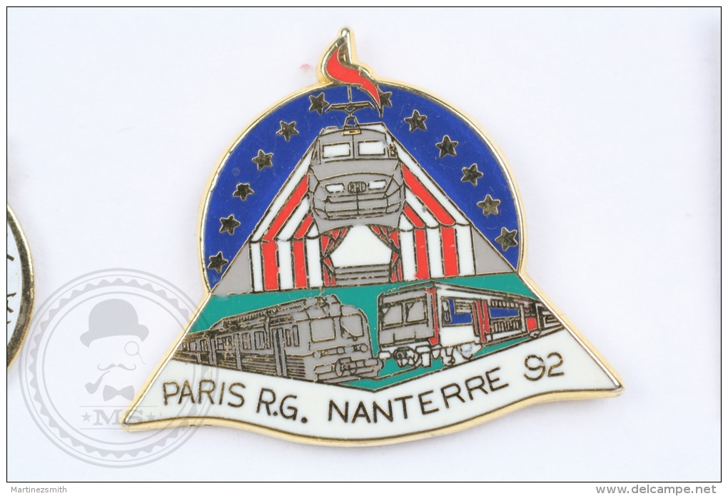 Ballard Limited Edition: Paris R.G. Manterre 1992 Train/ Railway Pin Badge #PLS - TGV