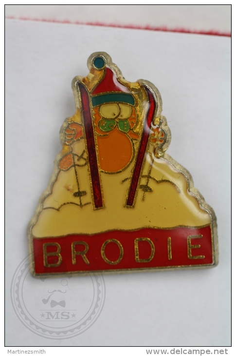 Garfield Skiing - Brodie - Pin Badge #PLS - Cómics