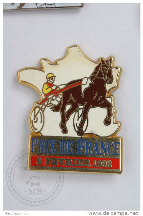 Prix De France 9 February 1992 - Horse Racing -  Signed Starpin´s - Pin Badge #PLS - Otros & Sin Clasificación