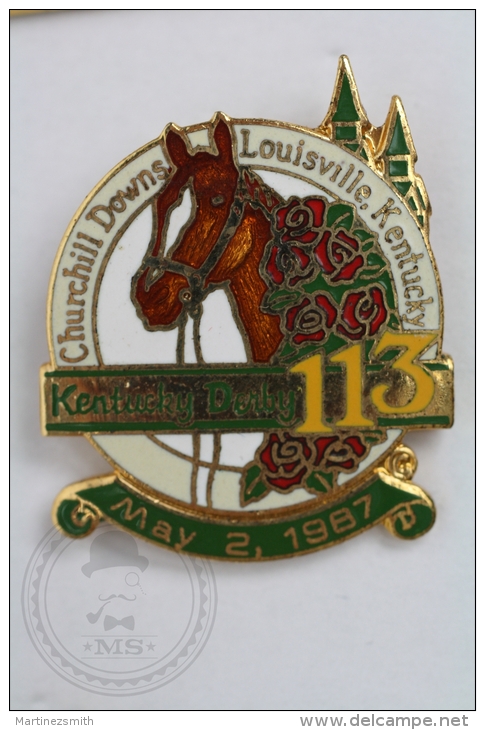 Churchill Downs Louisville Kentucky Derby 113 - May 2, 1987 - Pin Badge #PLS - Otros & Sin Clasificación