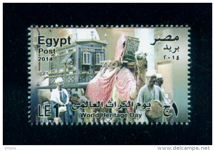 EGYPT / 2014 / OLD WEDDING CEREMONY / CAMEL / WORLD HERITAGE DAY / AGRICULTURAL MUSEUM-EGYPT / MNH / VF - Ongebruikt