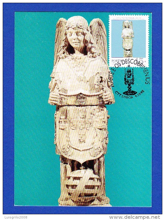 CARTE MAXIMUM -- A ARTE E OS DESCOBRIMENTOS PORTUGUESES - ANJO CUSTÓDIO DE PORTUGAL - Maximum Cards & Covers