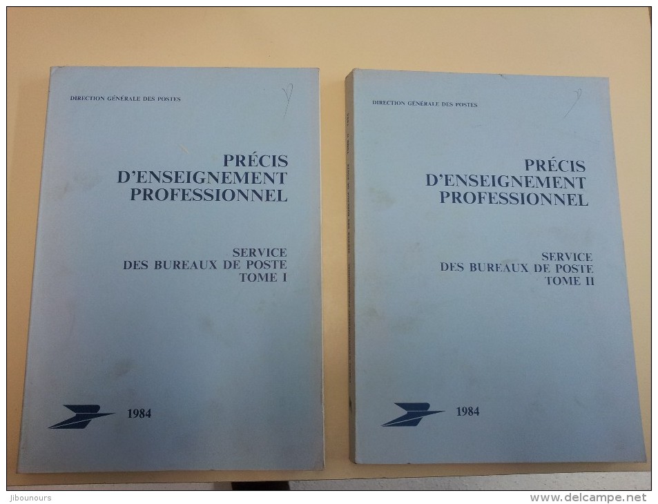 3 Manuels D'enseignement Professionnel Service Des Bureaux De Poste Tome 1 Et 2 Et 3 B 1984 Fictifs Cours D'instruction - Fictifs