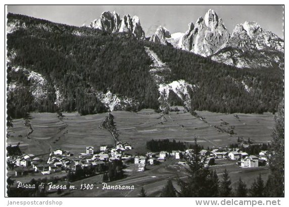 POZZA Di Fassa - Trentino - DOLOMITES - ITALY - Real Photographic Postcard  - Panorama - Other & Unclassified