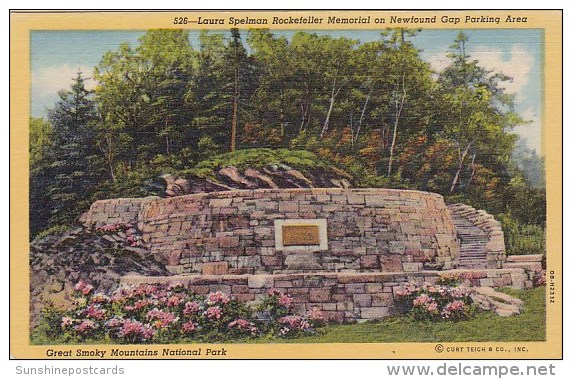 Laura Spelman Rockelefeller Memorial On Newfound Gap Parking Area Great Smoky Mountain National Park Tennessee - Smokey Mountains