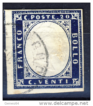 IV Emissione Di Sardegna - 20 Cent. Indaco Violaceo Scuro (15Ea) - Sardegna