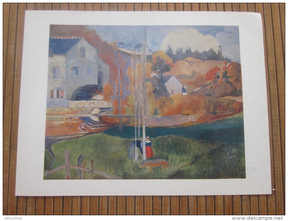 Reproduction Paysages De Bretagne Le Moulin De Paul Gauguin Vendu Au Profit Du Comité D´aide Aux Grands Malades Des PTT - Other & Unclassified