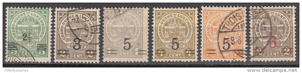 Luxembourg   Scott No. 112-17   Used    Year  1916 - 1914-24 Marie-Adélaïde