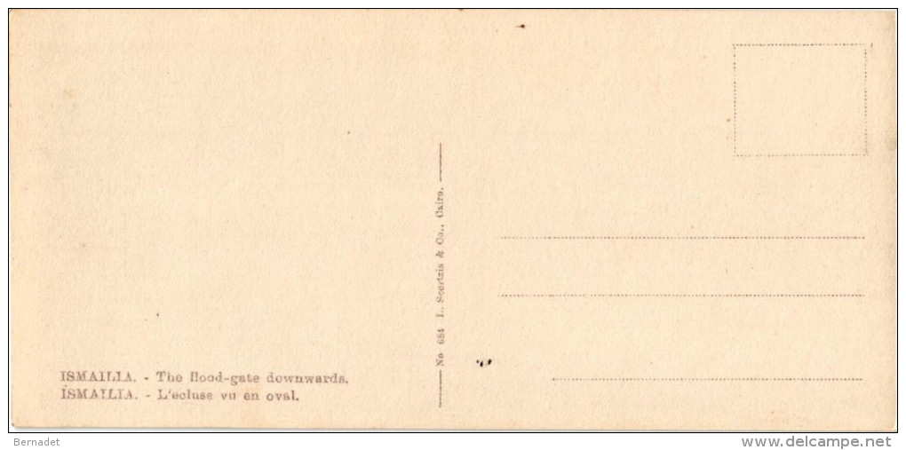 ISMAILIA ... L ECLUSE VU EN OVAL - Ismailia
