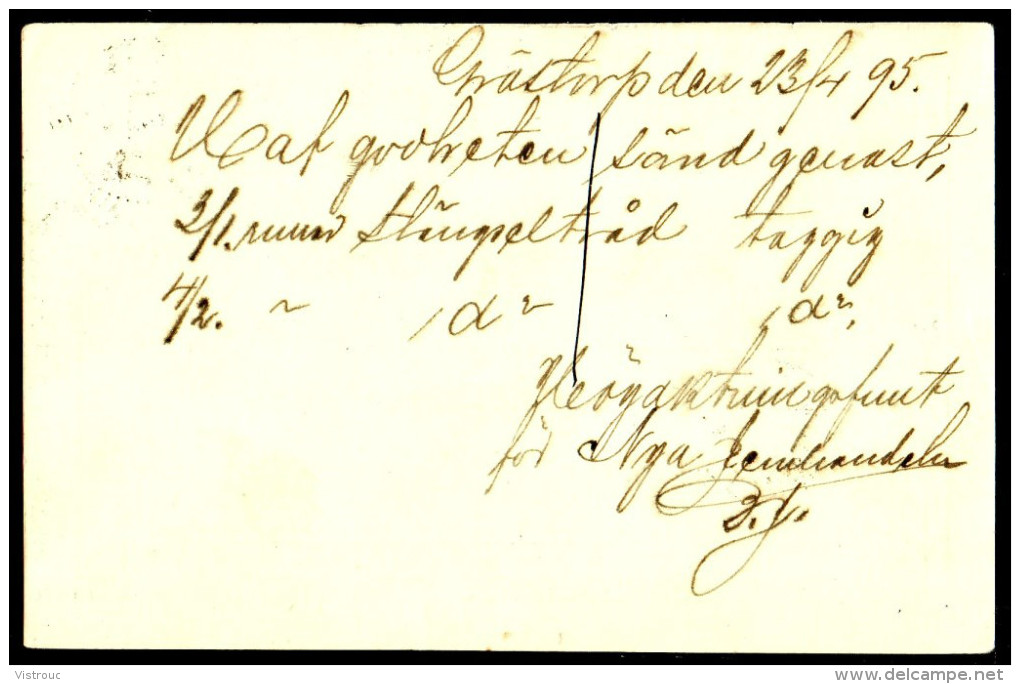 Entier Postal Suédois - Swedish Postcard - Circulé - Circulated - 1895. - Ganzsachen