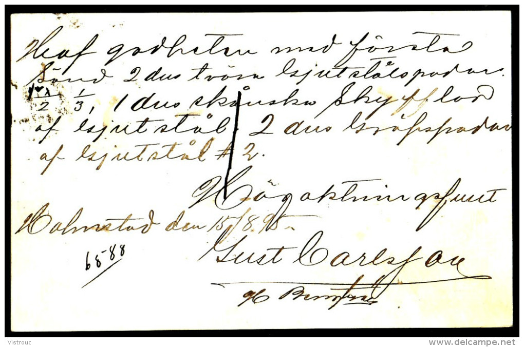 Entier Postal Suédois - Swedish Postcard - Circulé - Circulated - 1895. - Ganzsachen