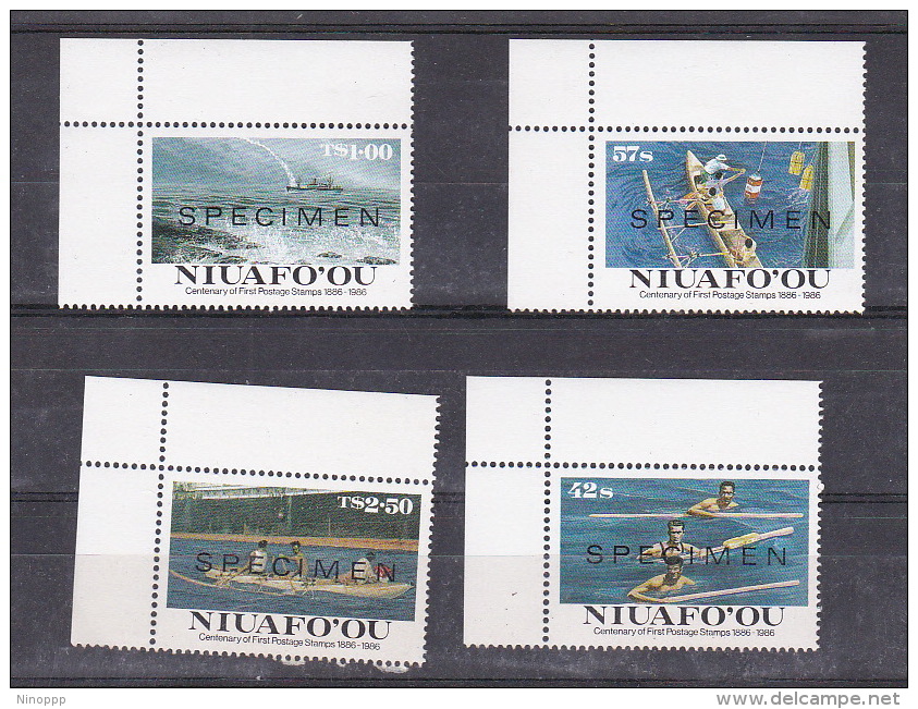 Niuafo'ou 1996 Centenary Of First Postage Stamp Set SPECIMEN MNH - Tonga (1970-...)