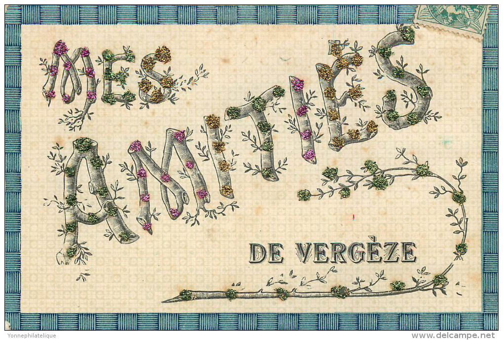 30 - VERGEZE - Amitiés De ... - (voir Scans Recto-verso) - Vergèze