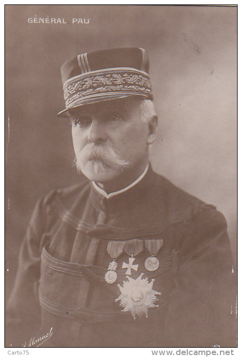 Militaria - Médailles Décorations - Portrait Général Pau - Personen