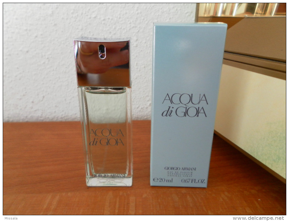 ACHAT IMMEDIAT;;;; ACQUA DI GIOIA D'ARMANI 20 ML EAU DE PARFUM - Miniatures Femmes (avec Boite)