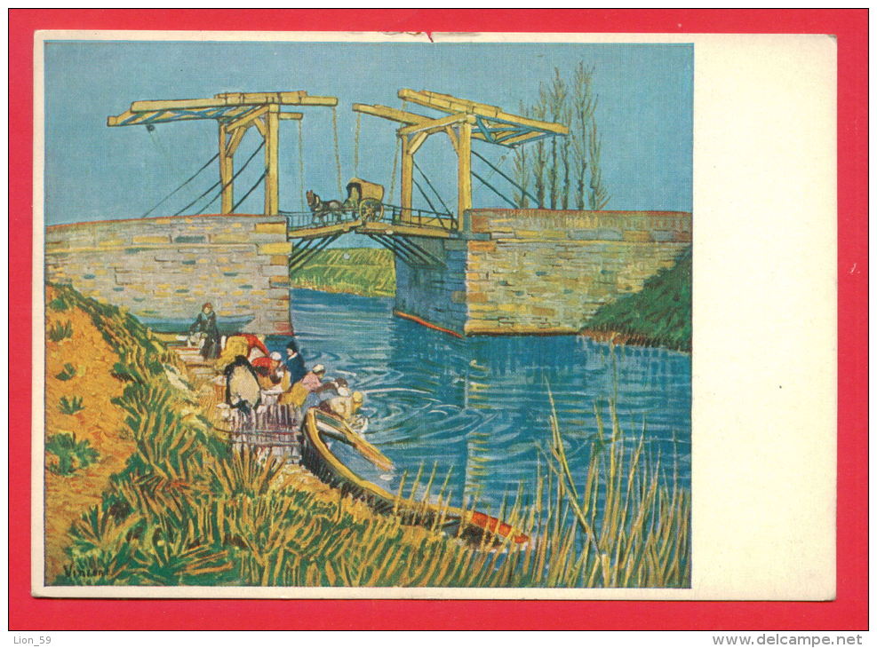 146741 / Netherlands Art Vincent Willem Van Gogh - BRUCKE BRIDGE HORSE BOAT Arles, France - Deutschland Germany - Van Gogh, Vincent