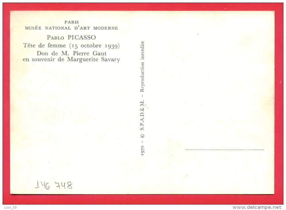 146748 / Spain France  Art Pablo Picasso - TÊTE DE FEMME , HEAD OF WOMAN  - France Frankreich Francia - Picasso