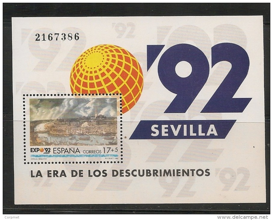 ESPAÑA - SPAIN - SOUVENIR SHEET - BLOC Yv. # 49 -  SEVILLA EXPO 92 ** MNH - Blocks & Sheetlets & Panes