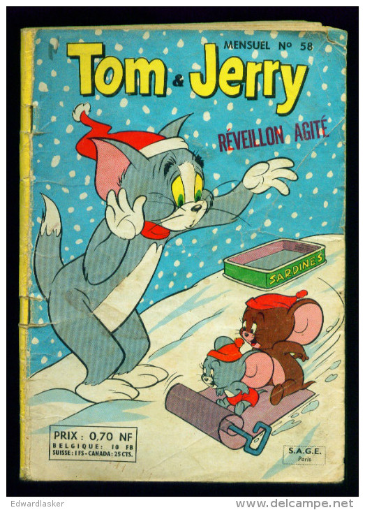 TOM ET JERRY N°58 - SAGE 1962 - Assez Bon état - Petit Format