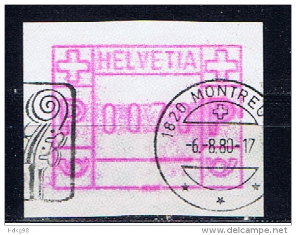 CH+ Schweiz 1979 Mi 3 Rosetten C 0070 Automatenmarke - Sellos De Distribuidores