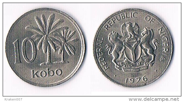 Nigeria  10  Kobo 1976 - Nigeria