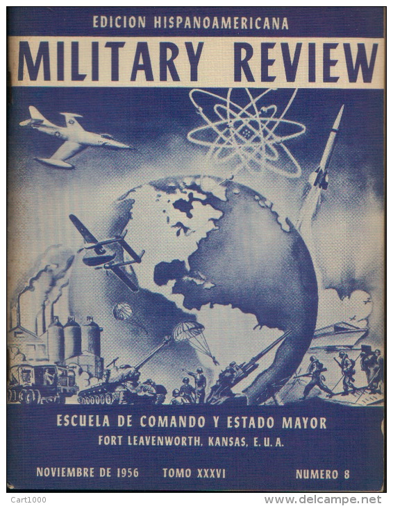 MILITARY REVIEW EDICION HISPANOAMERICANA NOVIEMBRE 1956 - Spagnolo