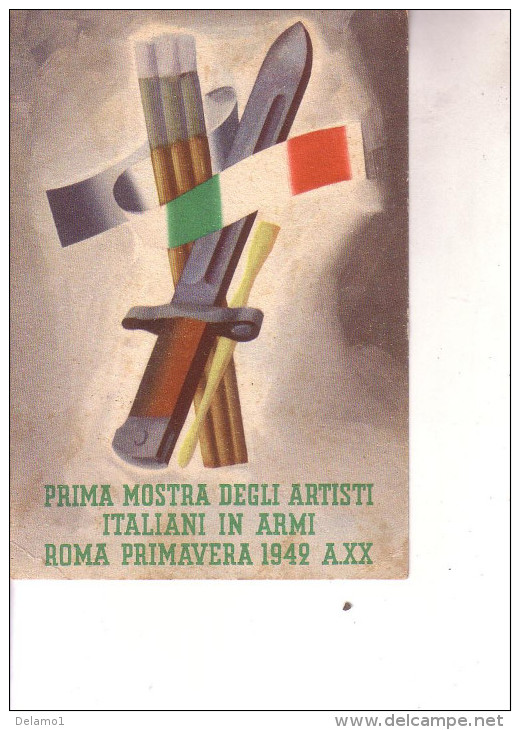 2a Guerra-- F.M.--P.M. 9 Comp. Cinematografisti--Vign. 1aMostra Artisti In Armi-- V.25 2 1943 - War 1939-45