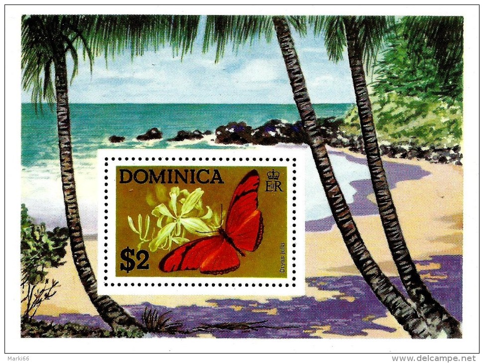 Dominica - 1975 - Butterflies - Mint Souvenir Sheet - Dominica (1978-...)