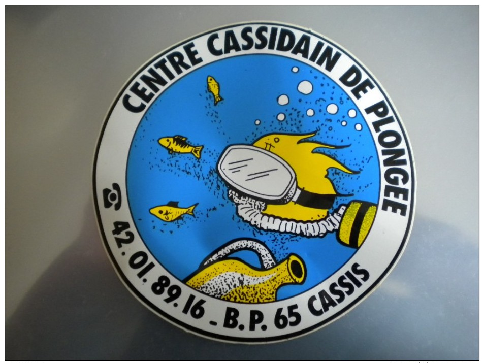 Publicité Autocollant : Sports - Plongée Sous-marine / Centre Cassidain De CASSIS - Plongée
