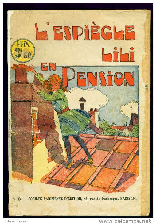 L'ESPIEGLE LILI En PENSION - René Giffey - édition De 1933 - Restauré ! - Lili L'Espiègle