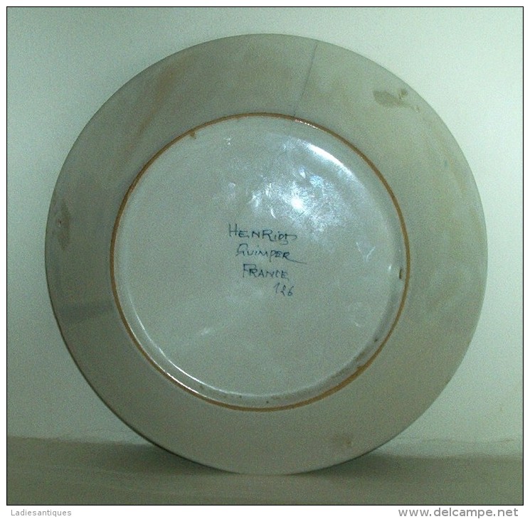 Henriot Quimper Assiette Paysan - Bord - Plate - AS 2168 - Quimper/Henriot (FRA)