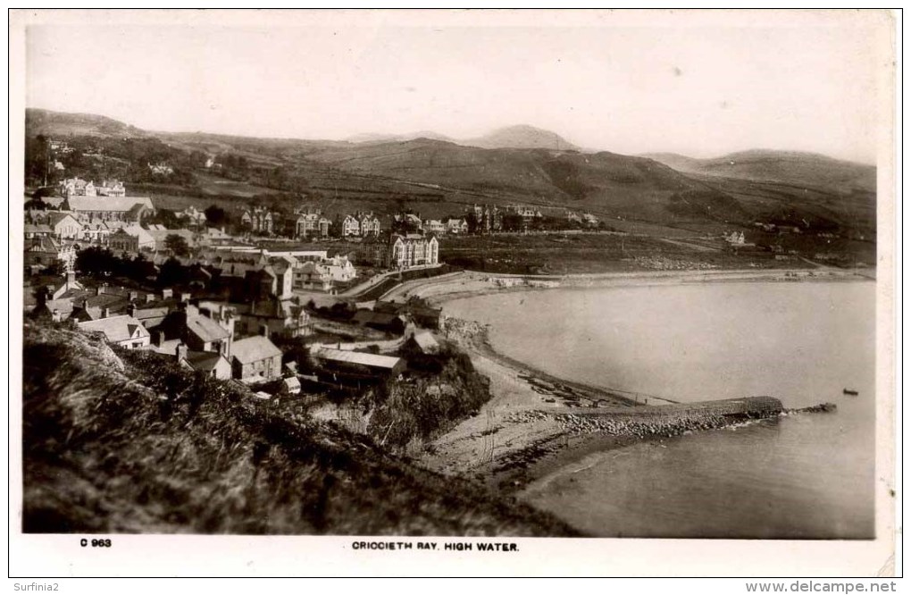 GWYNEDD - CRICCIETH BAY, HIGH WATER RP Gwy116 - Merionethshire