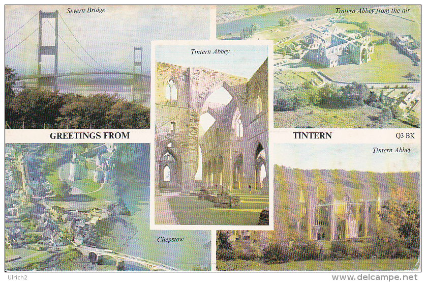 PC Tintern - Multiview Card - Stamp "Southampton Mechanized Letter Office" - 1977 (6427) - Monmouthshire