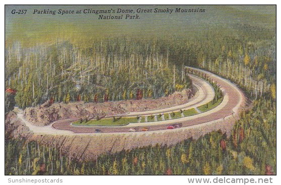 Parking Space At Clingmans Dome Great Smoky Mountains National Park Tennessee - Smokey Mountains