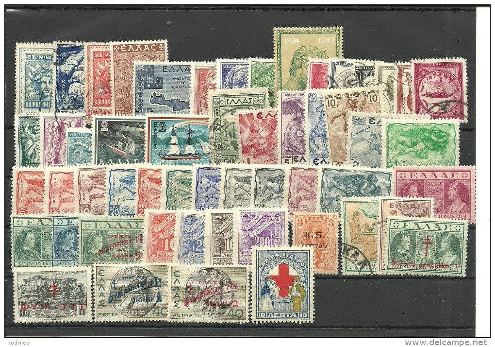 Grecia. Conjunto De 167 Sellos. Correos, Aereos Y Taxas - Unused Stamps