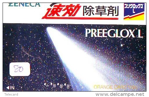 Télécarte Espace (80) COMETE  * Japan SPACE * COMET * WELTRAUM * UNIVERSE * PLANET - Astronomie