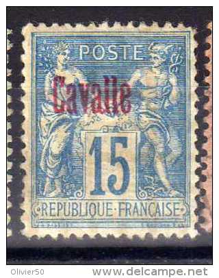 Cavalle (1893-1900) - Sage Surchargé  Neuf* - Unused Stamps